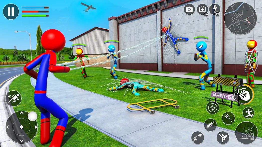 Скачать взлом Spider Game-Stickman Rope Hero  [МОД Много денег] — последняя версия apk на Андроид screen 3