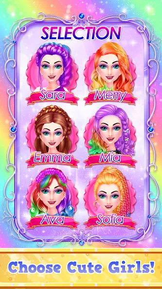 Взлом Fashion Braid Hairstyles Salon  [МОД Меню] — стабильная версия apk на Андроид screen 2