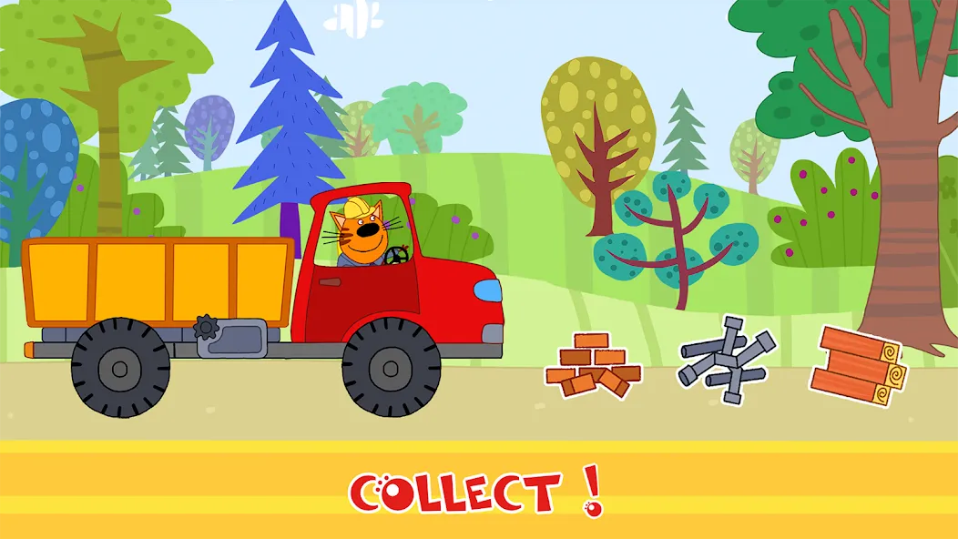 Скачать взломанную Kid-E-Cats Cars, Build a house  [МОД Unlimited Money] — стабильная версия apk на Андроид screen 4