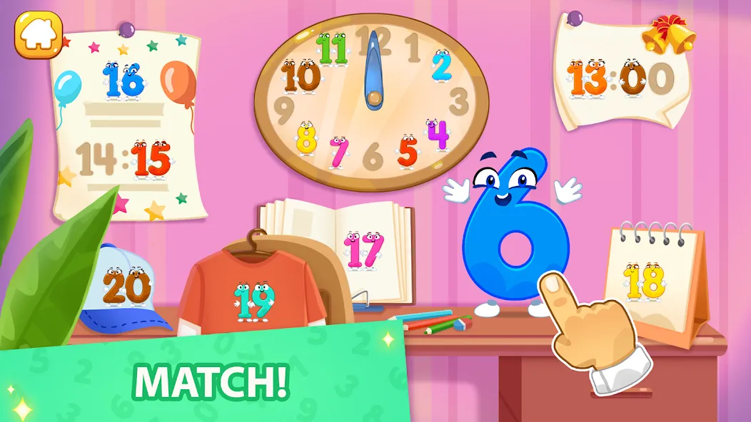 Скачать взломанную Numbers for kid Learn to count  [МОД Mega Pack] — стабильная версия apk на Андроид screen 3