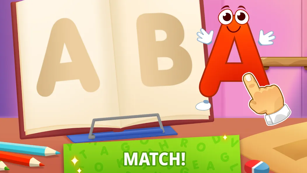 Взломанная ABC kids! Alphabet, letters  [МОД Unlocked] — последняя версия apk на Андроид screen 2