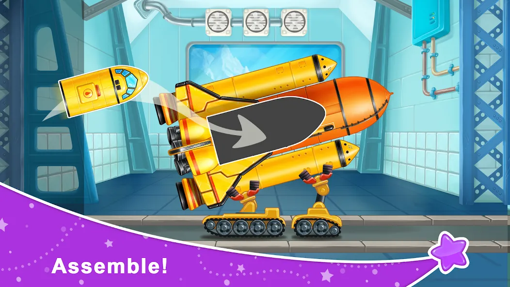 Взломанная Rocket 4 space games Spaceship  [МОД Menu] — последняя версия apk на Андроид screen 1