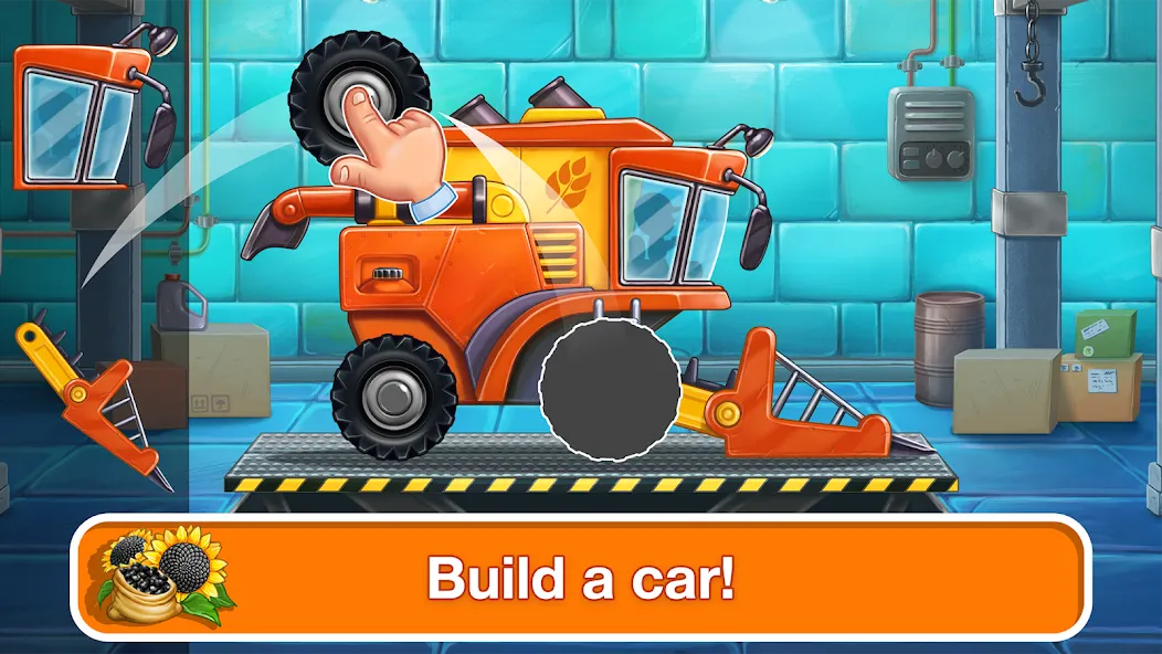 Взлом Tractor, car: kids farm games  [МОД Бесконечные деньги] — последняя версия apk на Андроид screen 1