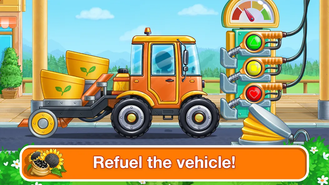 Взлом Tractor, car: kids farm games  [МОД Бесконечные деньги] — последняя версия apk на Андроид screen 5