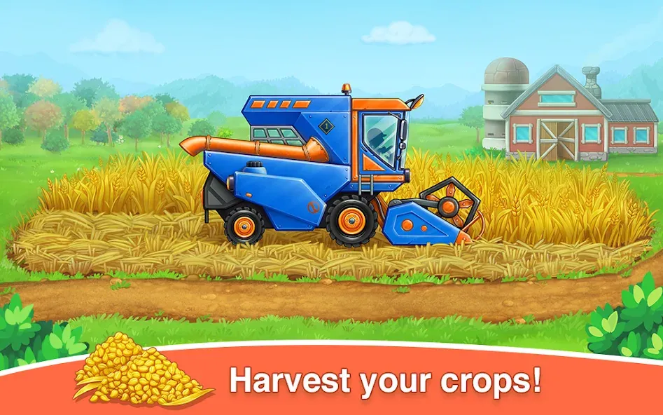 Взломанная Farm land & Harvest Kids Games  [МОД Много денег] — стабильная версия apk на Андроид screen 4