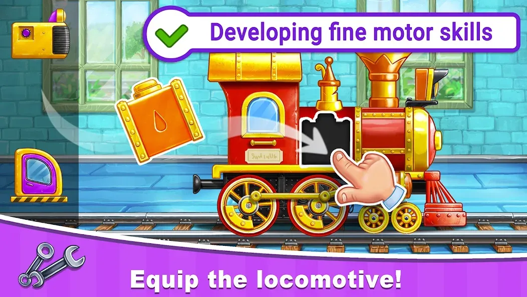 Взлом Train Games for Kids: station  [МОД Меню] — последняя версия apk на Андроид screen 1