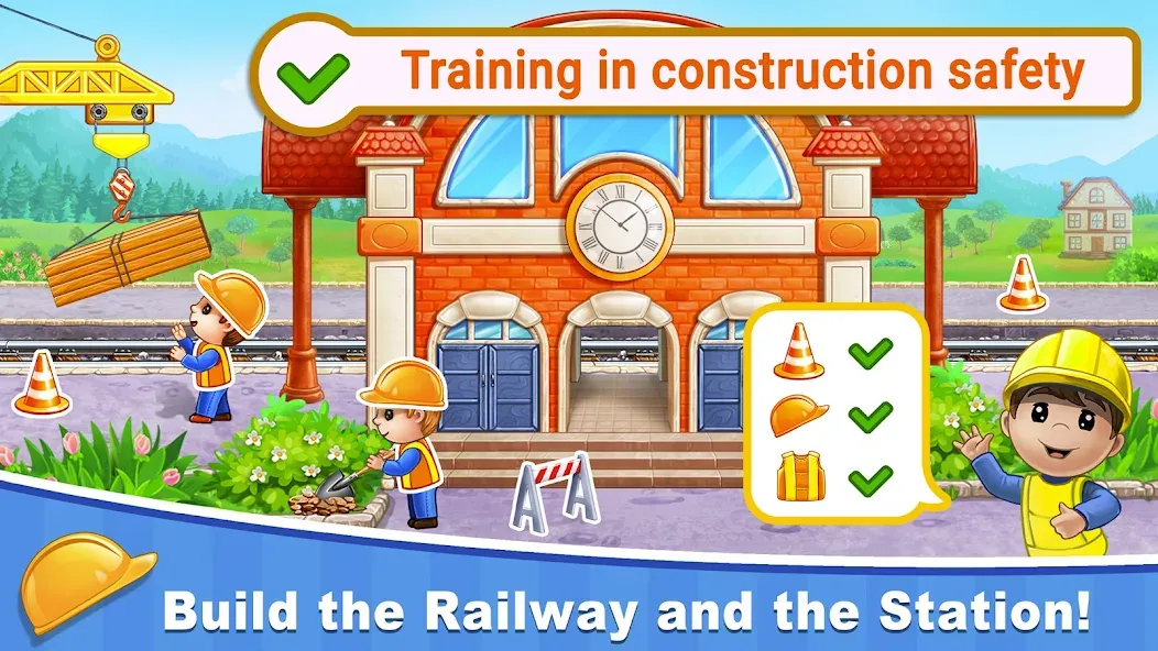 Взлом Train Games for Kids: station  [МОД Меню] — последняя версия apk на Андроид screen 3