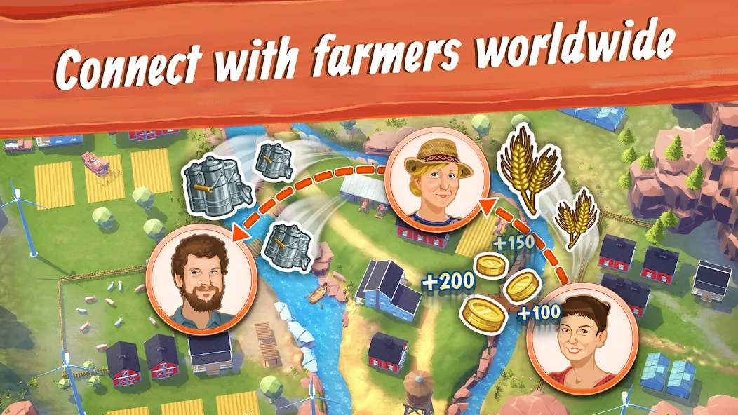 Взломанная Big Farm: Mobile Harvest (Биг Фарм)  [МОД Menu] — стабильная версия apk на Андроид screen 5