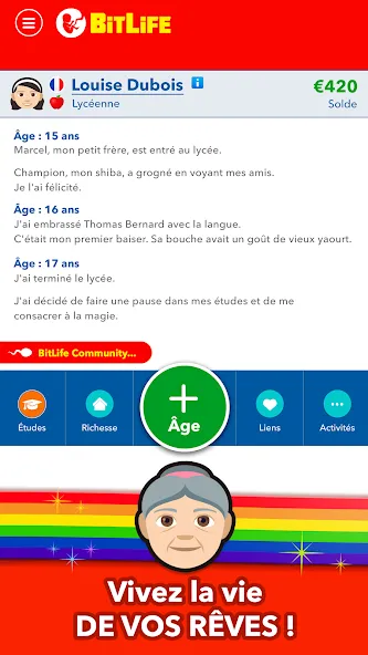 Скачать взлом BitLife Français  [МОД Mega Pack] — стабильная версия apk на Андроид screen 4