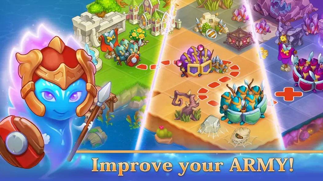 Скачать взлом Army Merger: Merge Puzzle Game (Арми Мерджер)  [МОД Много монет] — последняя версия apk на Андроид screen 1