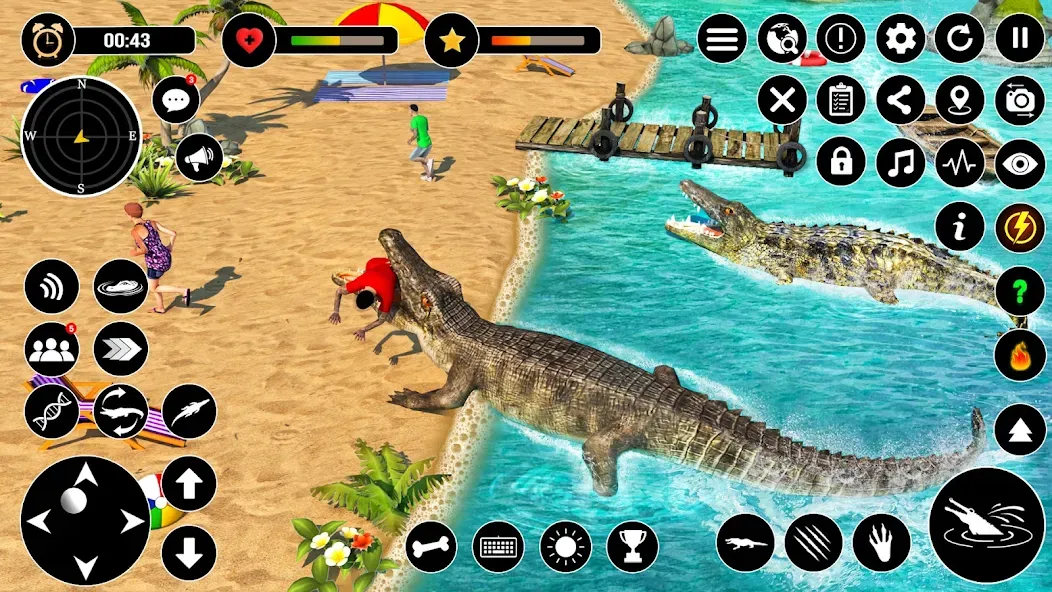 Взлом Animal Crocodile Attack Sim (Энимал Крокодайл Аттак Сим)  [МОД Бесконечные деньги] — полная версия apk на Андроид screen 3