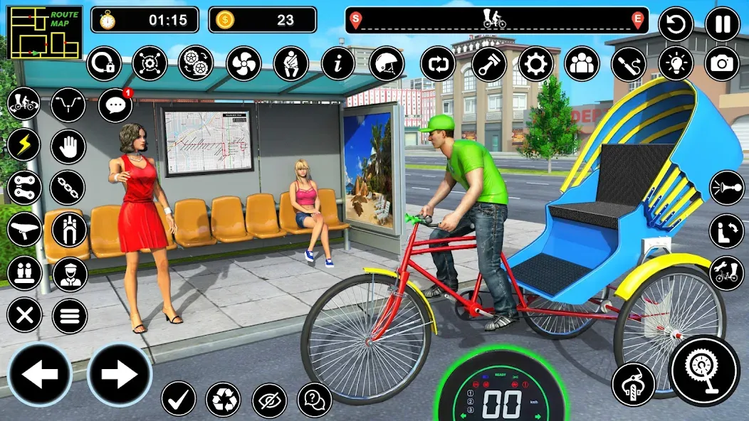 Взломанная BMX Cycle Games 3D Cycle Race (игры на велосипеде 3D гонка)  [МОД Бесконечные деньги] — последняя версия apk на Андроид screen 5