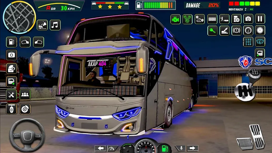 Взломанная Public Coach Bus Driving Game (Паблик Коуч Бас Драйвинг Гейм)  [МОД Бесконечные монеты] — стабильная версия apk на Андроид screen 1