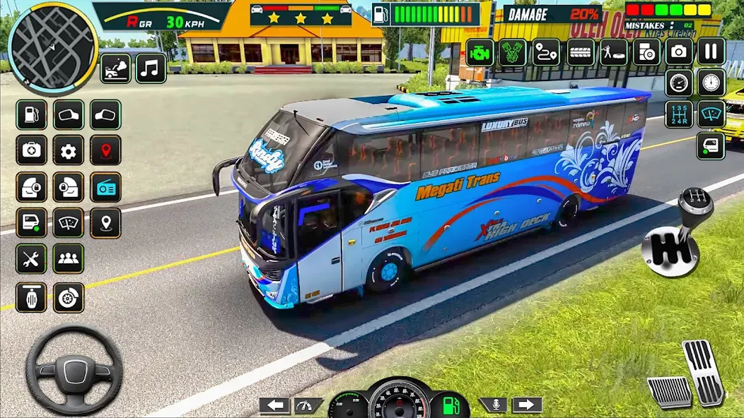 Взломанная Public Coach Bus Driving Game (Паблик Коуч Бас Драйвинг Гейм)  [МОД Бесконечные монеты] — стабильная версия apk на Андроид screen 4