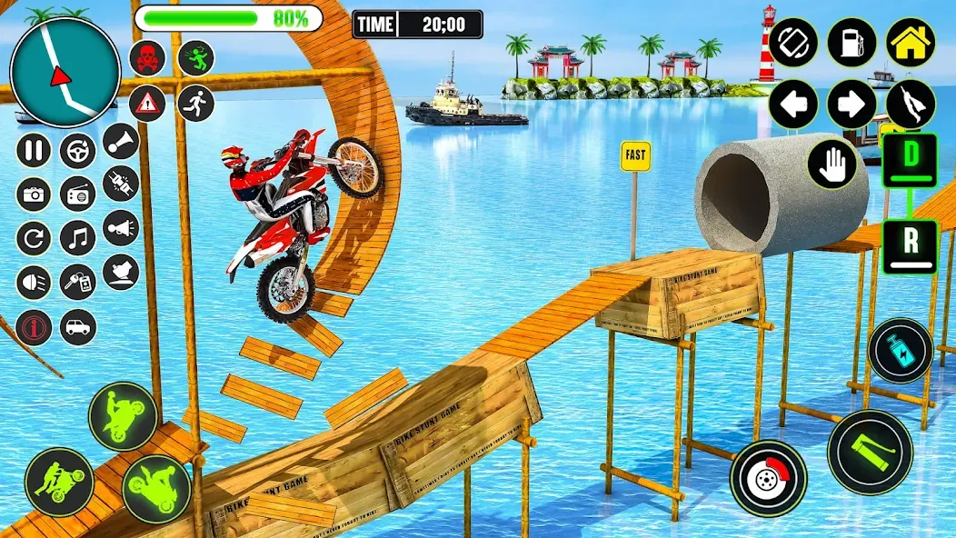 Скачать взломанную GT Bike Racing Game Moto Stunt (ДжиТи Байк Рейсинг Гейм Мото Стант)  [МОД Unlimited Money] — полная версия apk на Андроид screen 2