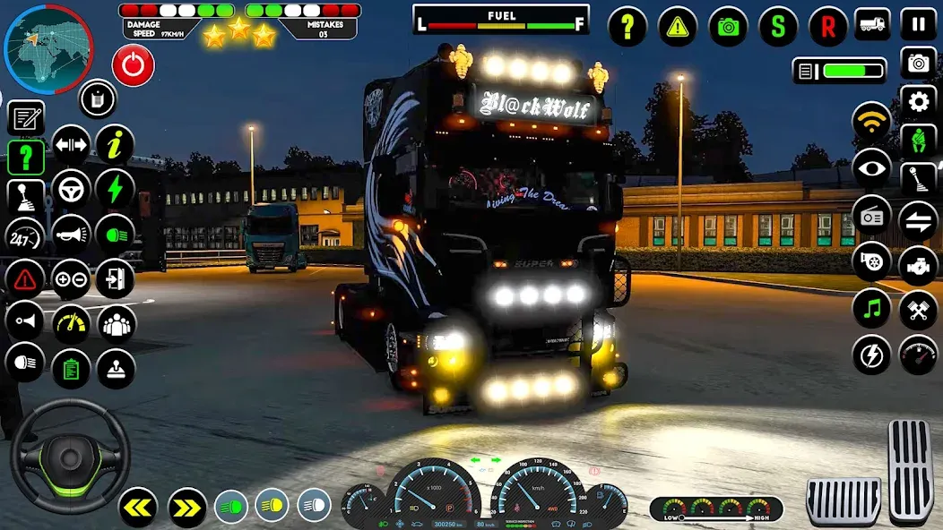 Скачать взломанную Truck Driving Euro Truck Game  [МОД Mega Pack] — стабильная версия apk на Андроид screen 1