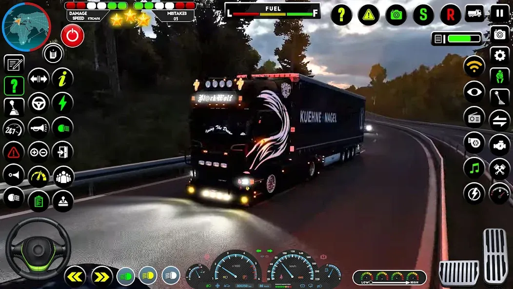 Скачать взломанную Truck Driving Euro Truck Game  [МОД Mega Pack] — стабильная версия apk на Андроид screen 2