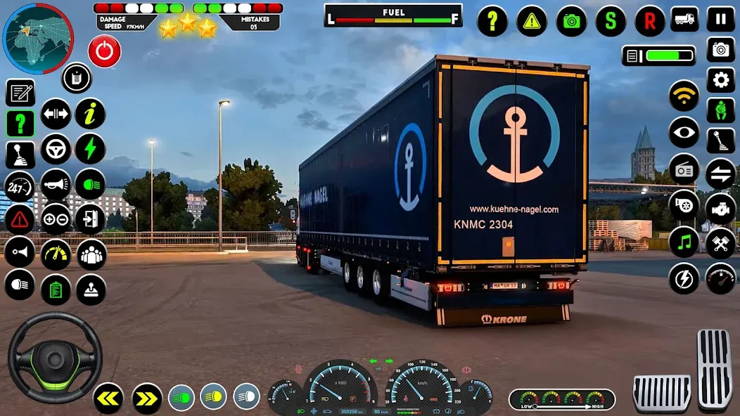 Скачать взломанную Truck Driving Euro Truck Game  [МОД Mega Pack] — стабильная версия apk на Андроид screen 3