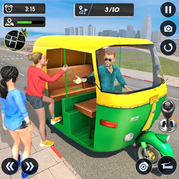 Скачать взломанную Tuk Tuk Auto Driving Games 3D  [МОД Бесконечные монеты] — стабильная версия apk на Андроид screen 1