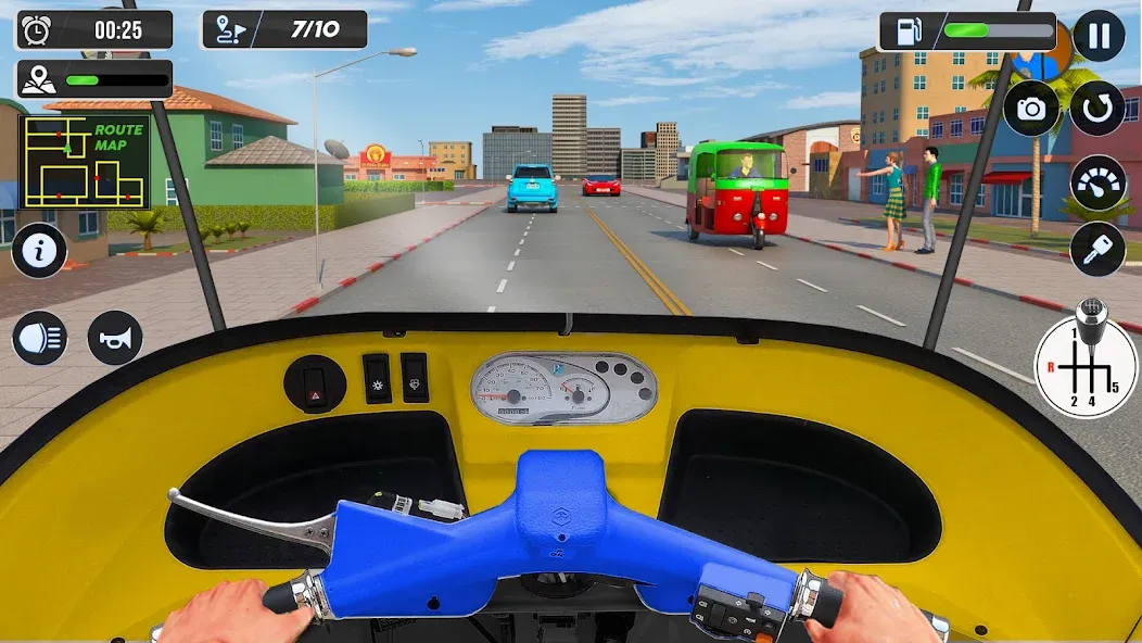 Скачать взломанную Tuk Tuk Auto Driving Games 3D  [МОД Бесконечные монеты] — стабильная версия apk на Андроид screen 2