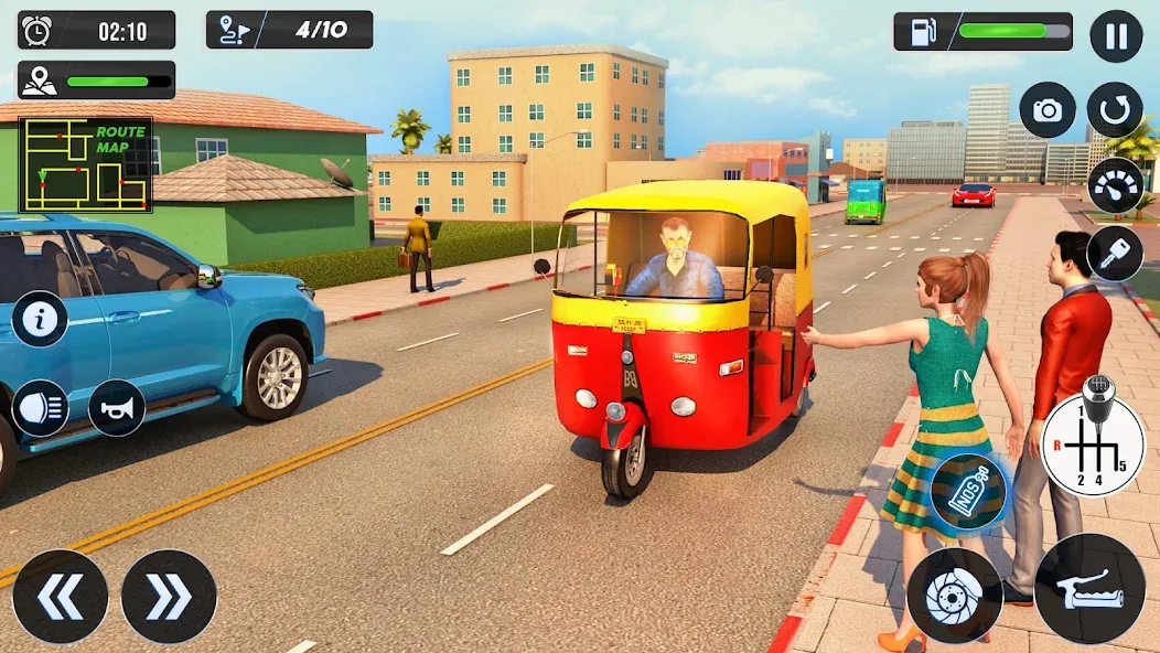 Скачать взломанную Tuk Tuk Auto Driving Games 3D  [МОД Бесконечные монеты] — стабильная версия apk на Андроид screen 3