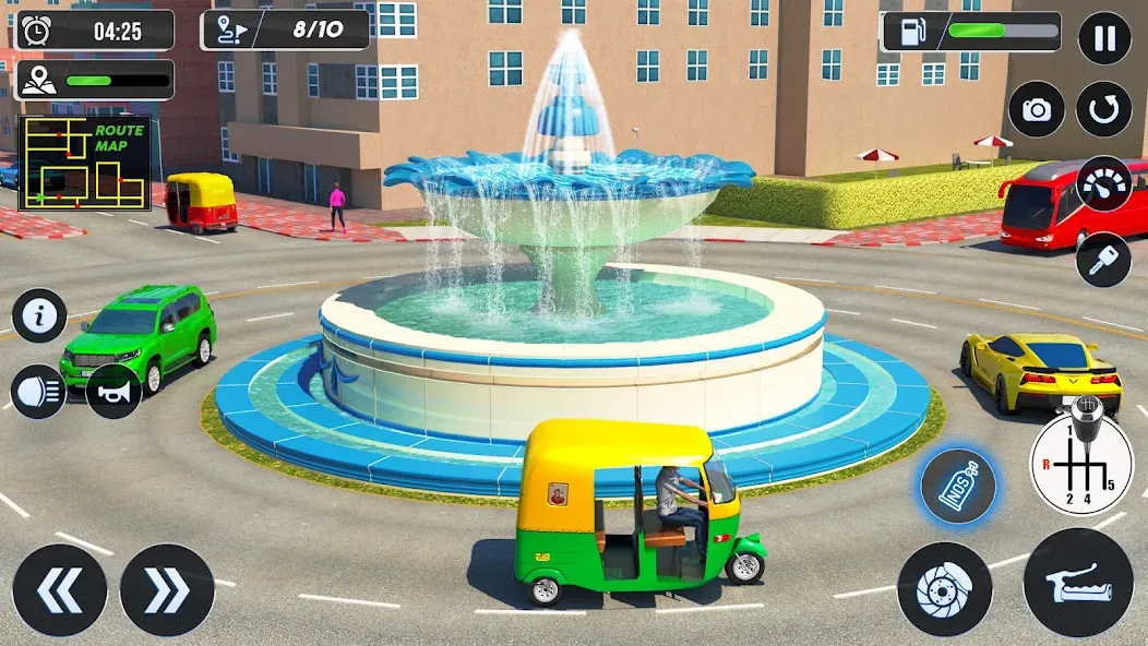 Скачать взломанную Tuk Tuk Auto Driving Games 3D  [МОД Бесконечные монеты] — стабильная версия apk на Андроид screen 5