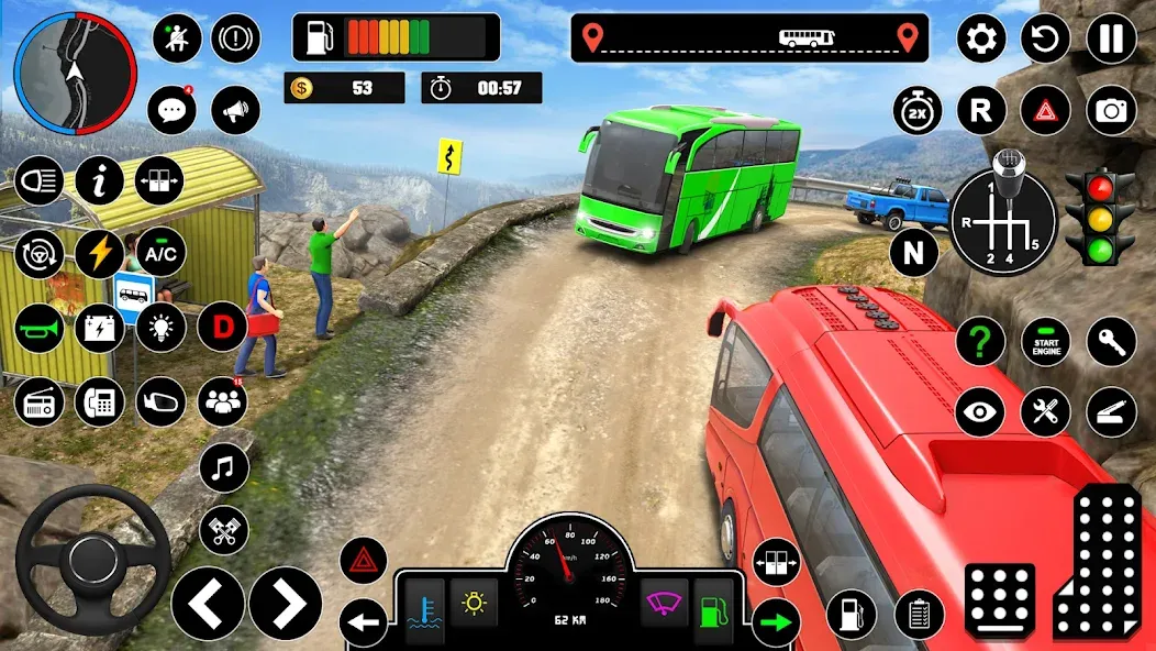 Скачать взлом Offroad Bus Simulator Bus Game (Оффроуд Автобус Симулятор Игра)  [МОД Много денег] — стабильная версия apk на Андроид screen 4