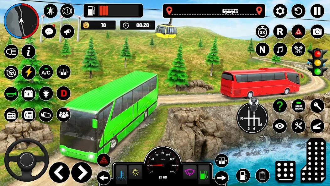 Скачать взлом Offroad Bus Simulator Bus Game (Оффроуд Автобус Симулятор Игра)  [МОД Много денег] — стабильная версия apk на Андроид screen 5