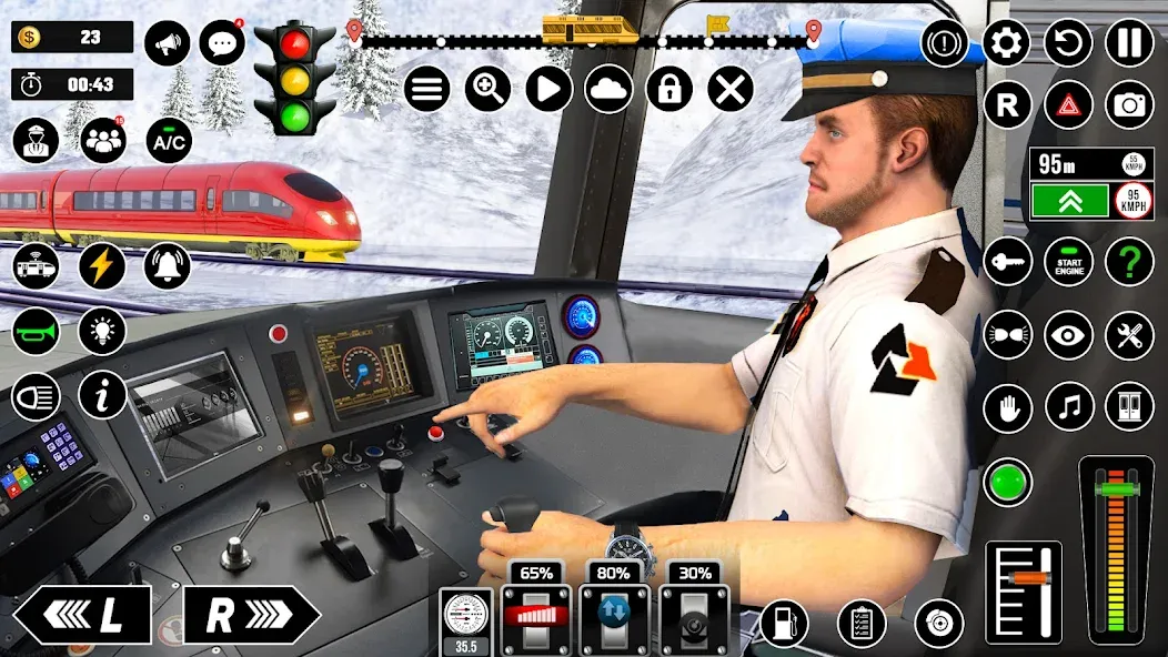 Взломанная Railway Train Simulator Games  [МОД Menu] — полная версия apk на Андроид screen 1