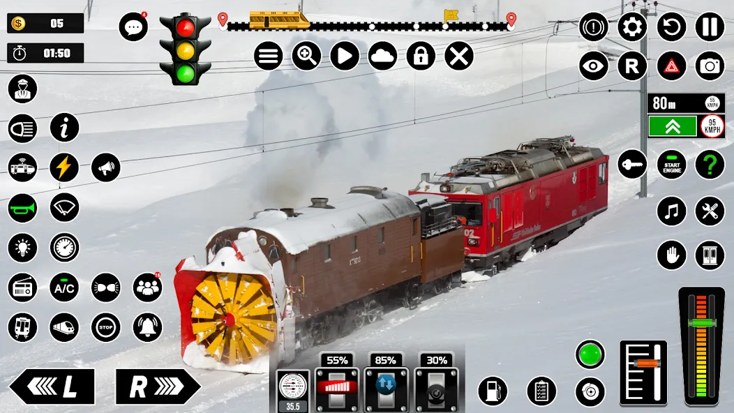 Взломанная Railway Train Simulator Games  [МОД Menu] — полная версия apk на Андроид screen 4