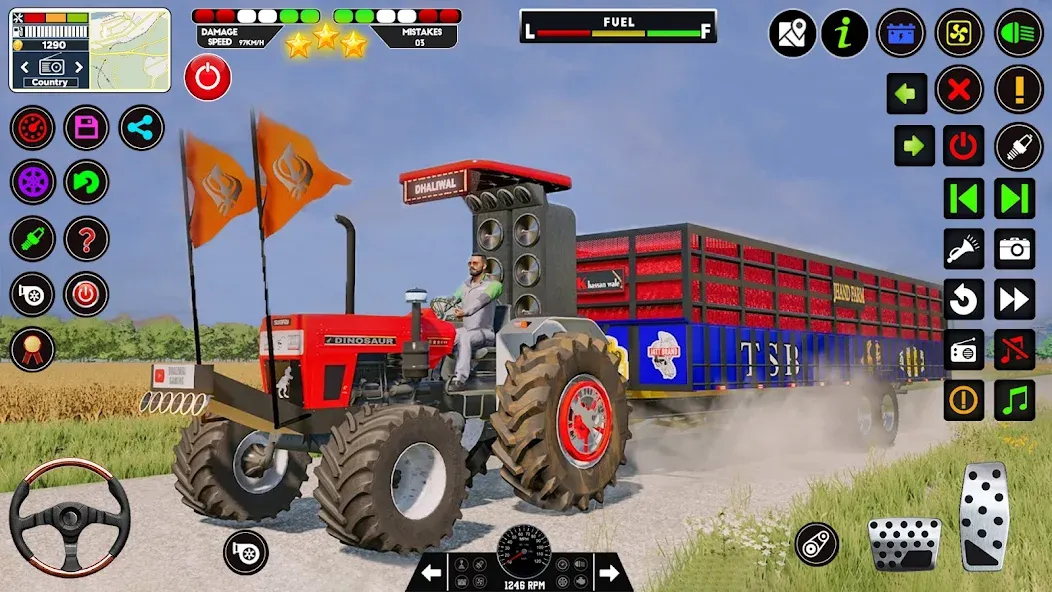 Скачать взломанную Tractor Driving — Tractor Game  [МОД Menu] — полная версия apk на Андроид screen 1