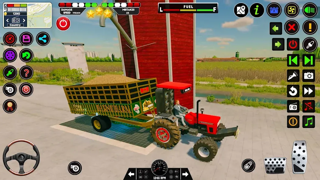 Скачать взломанную Tractor Driving — Tractor Game  [МОД Menu] — полная версия apk на Андроид screen 4