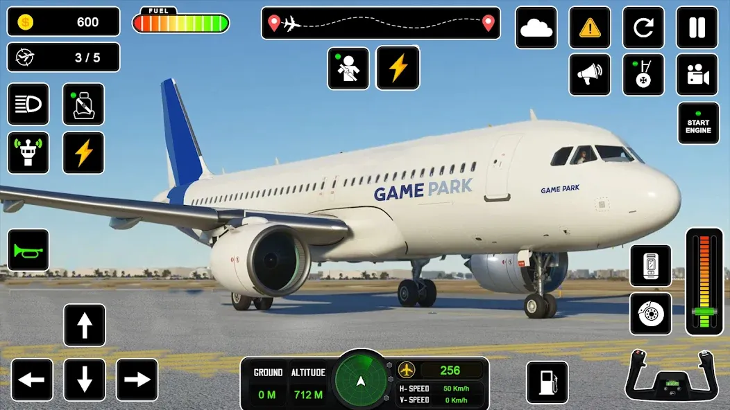 Скачать взломанную Pilot Simulator: Airplane Game  [МОД Mega Pack] — полная версия apk на Андроид screen 1