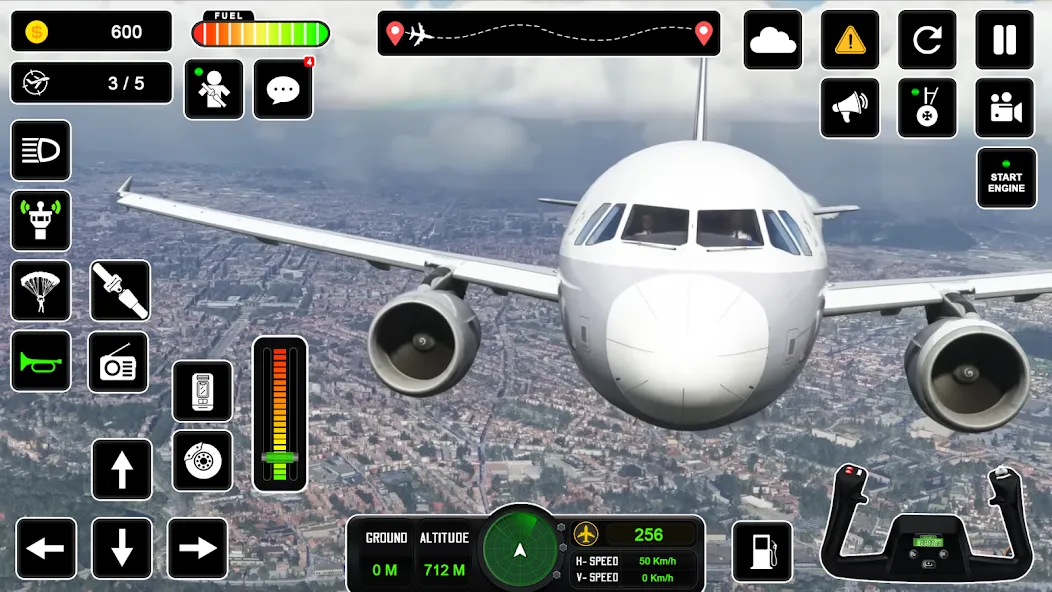 Скачать взломанную Pilot Simulator: Airplane Game  [МОД Mega Pack] — полная версия apk на Андроид screen 2