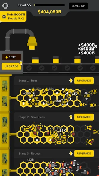 Взлом Idle Bee Factory Tycoon  [МОД Меню] — полная версия apk на Андроид screen 3