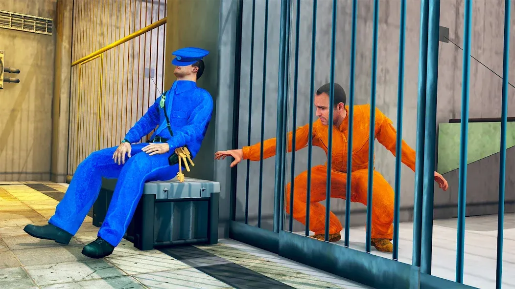 Взломанная Prison Escape- Jail Break Game (Побег из тюрьмы 3D)  [МОД Много монет] — полная версия apk на Андроид screen 1