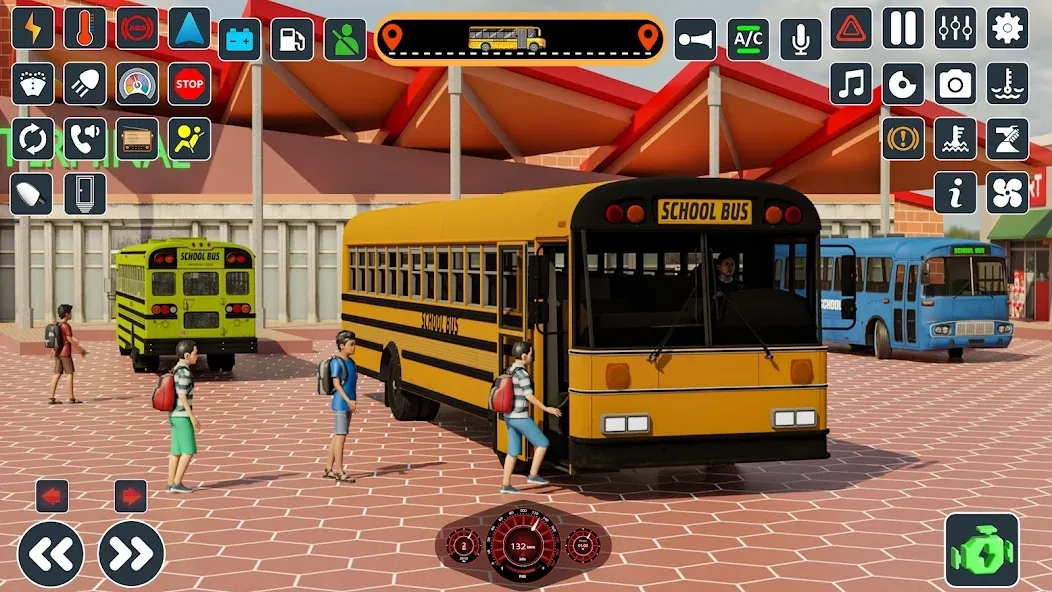 Скачать взлом School Bus 3d : City Bus Games (Школьный автобус симулятор игры на автобусе)  [МОД Все открыто] — полная версия apk на Андроид screen 2