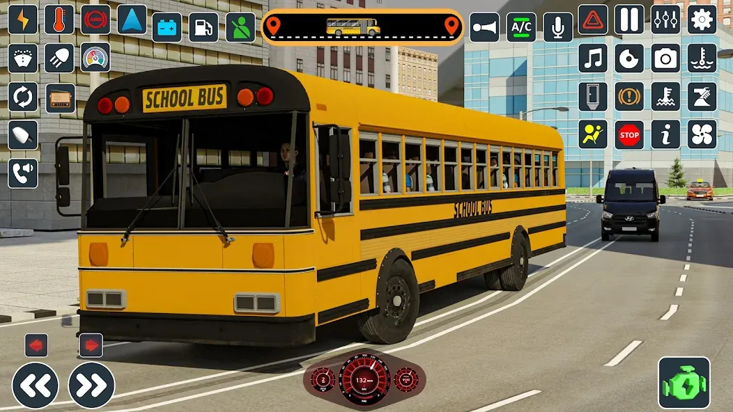 Скачать взлом School Bus 3d : City Bus Games (Школьный автобус симулятор игры на автобусе)  [МОД Все открыто] — полная версия apk на Андроид screen 5