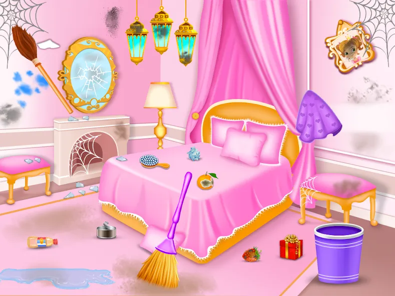 Скачать взлом Princess house cleaning advent  [МОД Много монет] — последняя версия apk на Андроид screen 4