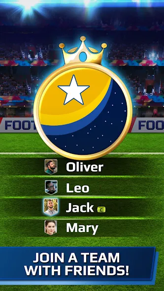 Скачать взломанную Football Rivals: Soccer Game (Футбольные соперники)  [МОД Бесконечные монеты] — стабильная версия apk на Андроид screen 2