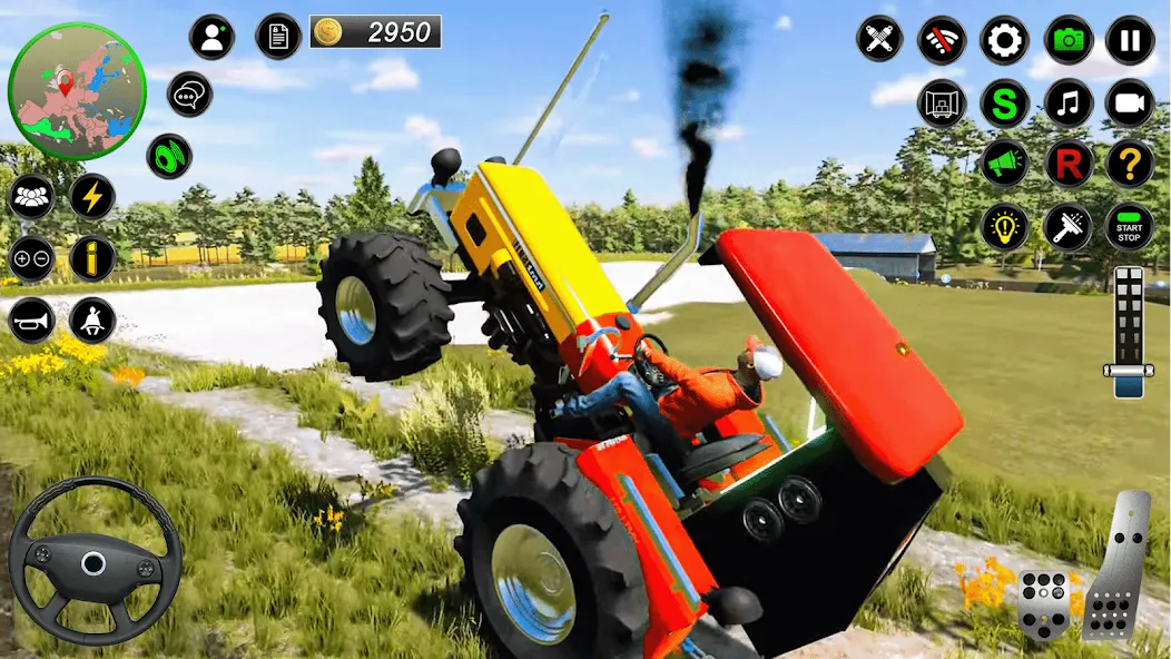 Скачать взломанную Real Farmer Tractor Drive Game (Фармер Трактор 3Д Фермерские Игры)  [МОД Много монет] — стабильная версия apk на Андроид screen 1