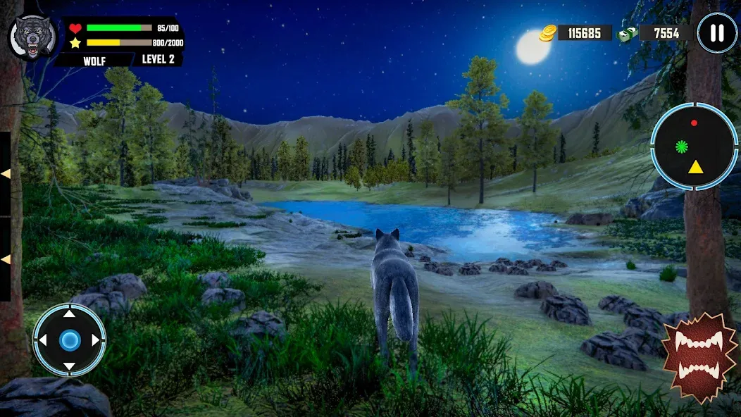 Взлом Wild Wolf Simulator Games  [МОД Unlimited Money] — последняя версия apk на Андроид screen 4