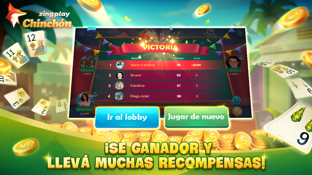 Взлом ChinChón Zingplay Juego Online  [МОД Много денег] — стабильная версия apk на Андроид screen 5