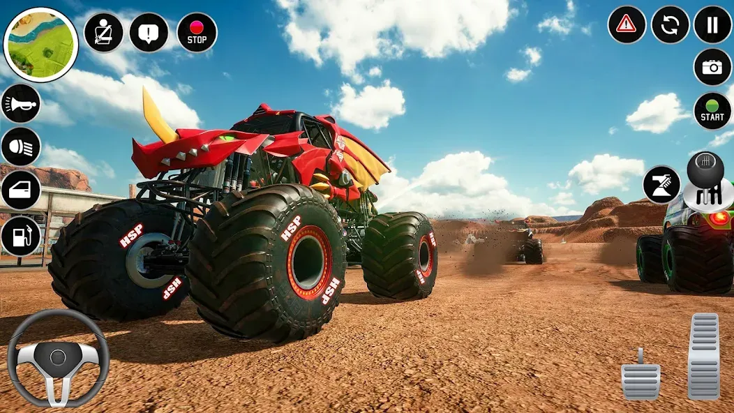 Взлом Extreme Monster Truck Game 3D (Монстр Трак Экстремальные Игры)  [МОД Unlocked] — стабильная версия apk на Андроид screen 2