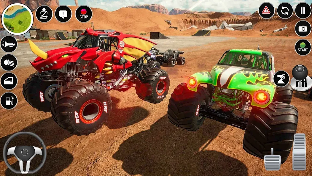 Взлом Extreme Monster Truck Game 3D (Монстр Трак Экстремальные Игры)  [МОД Unlocked] — стабильная версия apk на Андроид screen 3