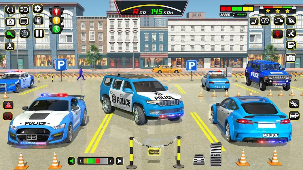 Взлом Police Car Driving School Game (Полицейская школа вождения автомобилей)  [МОД Много монет] — последняя версия apk на Андроид screen 5