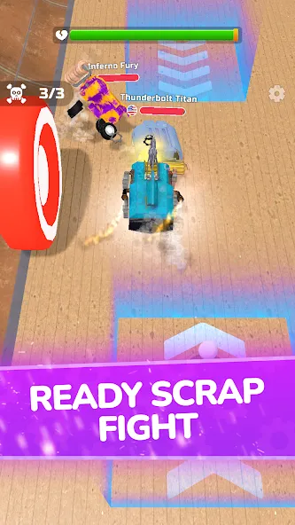 Взломанная Scrap Robot Fighting (Скрап Робот Файтинг)  [МОД Меню] — стабильная версия apk на Андроид screen 3