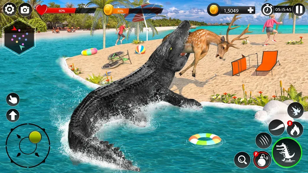 Взлом Hungry Animal Crocodile Games  [МОД Unlocked] — стабильная версия apk на Андроид screen 2