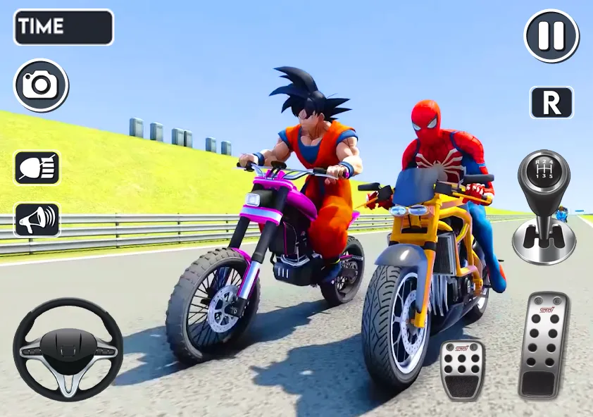 Взломанная Spider Bike Stunt 3D Mega Ramp  [МОД Много монет] — полная версия apk на Андроид screen 3