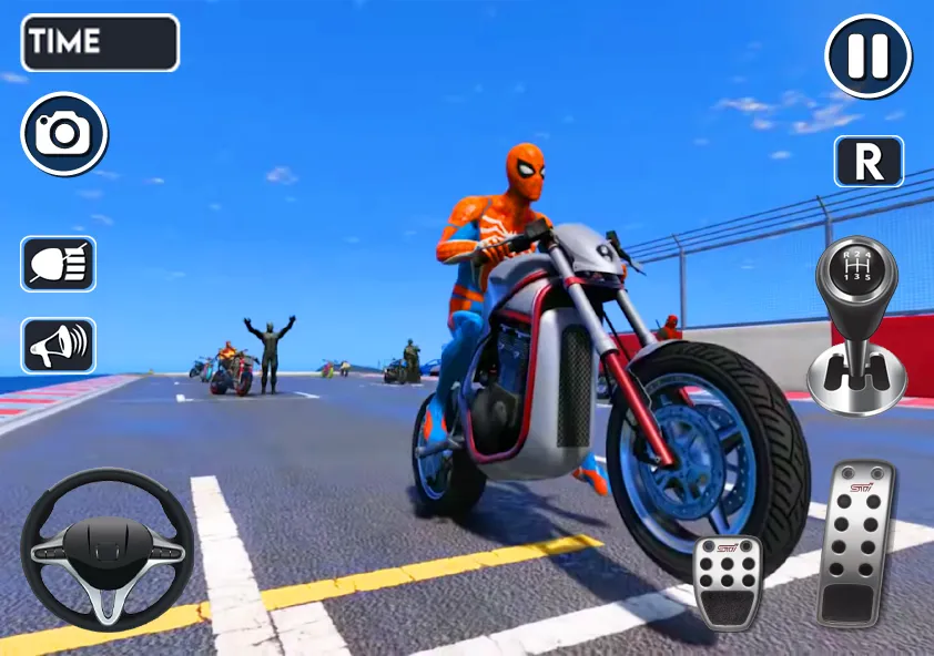 Взломанная Spider Bike Stunt 3D Mega Ramp  [МОД Много монет] — полная версия apk на Андроид screen 4